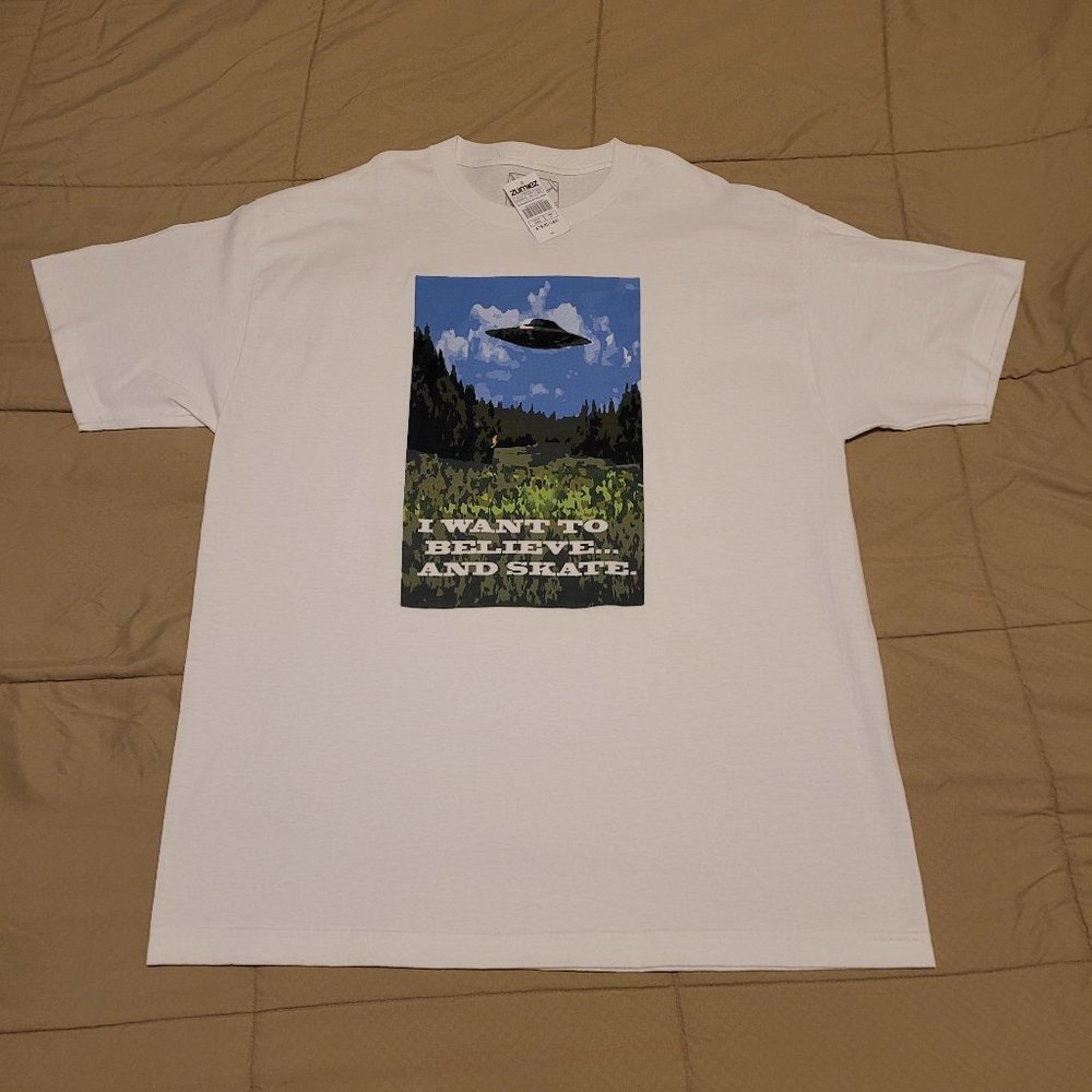 Old Friends X-FILES THEME GRAPHIC SKATE TEE SHIRT